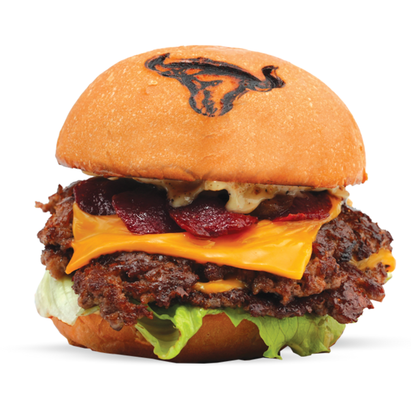 Smashed Beef Pepperoni Burger